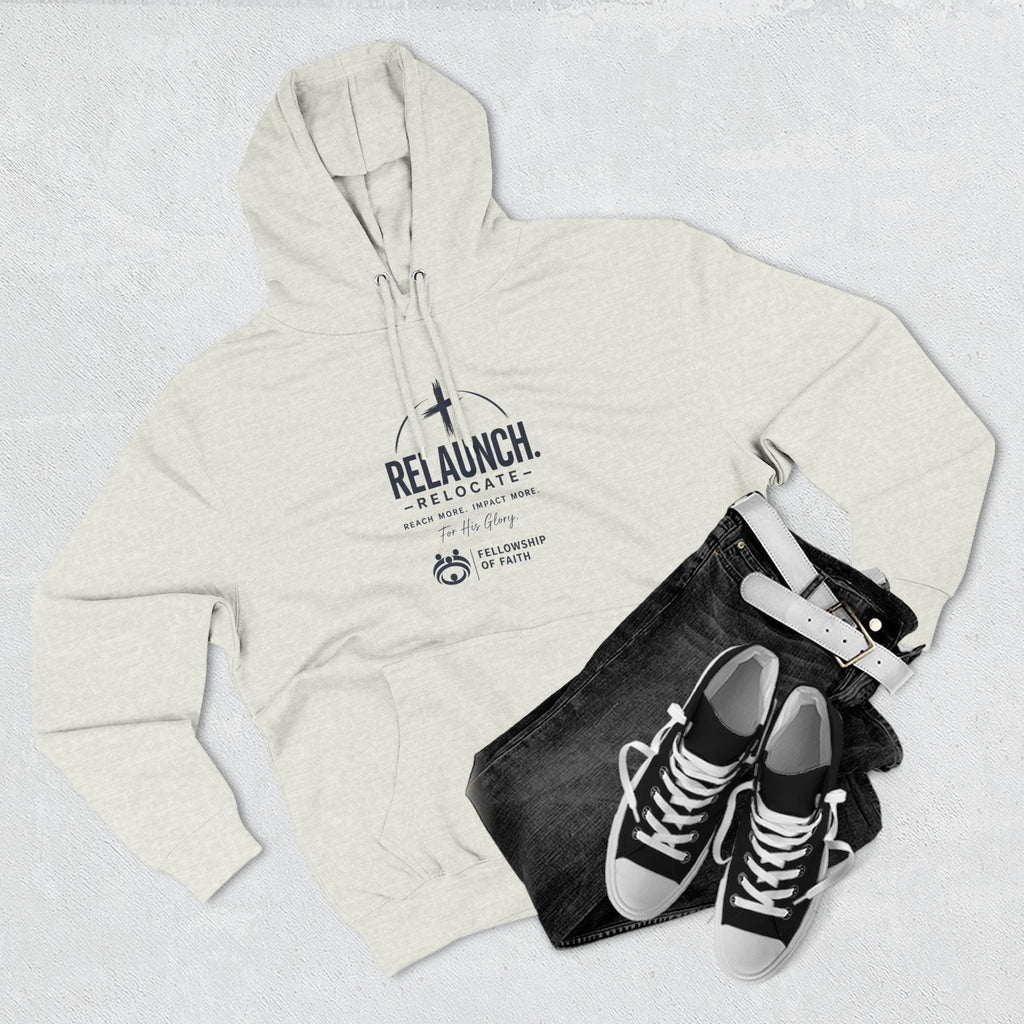 Relaunch Relocate Church Hoodie — "Making a Real Difference" Inspirational Faith Pullover