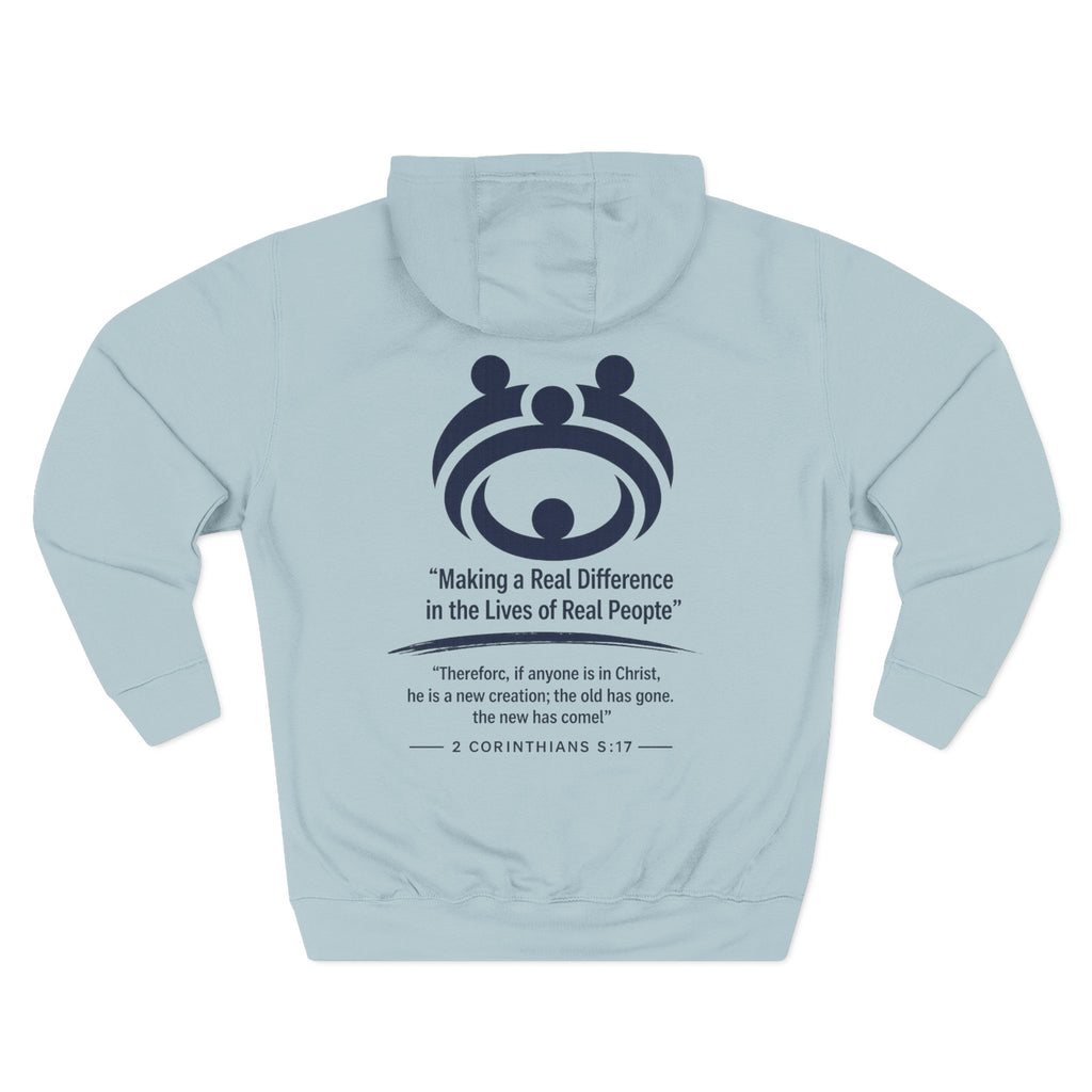 Relaunch Relocate Church Hoodie — "Making a Real Difference" Inspirational Faith Pullover