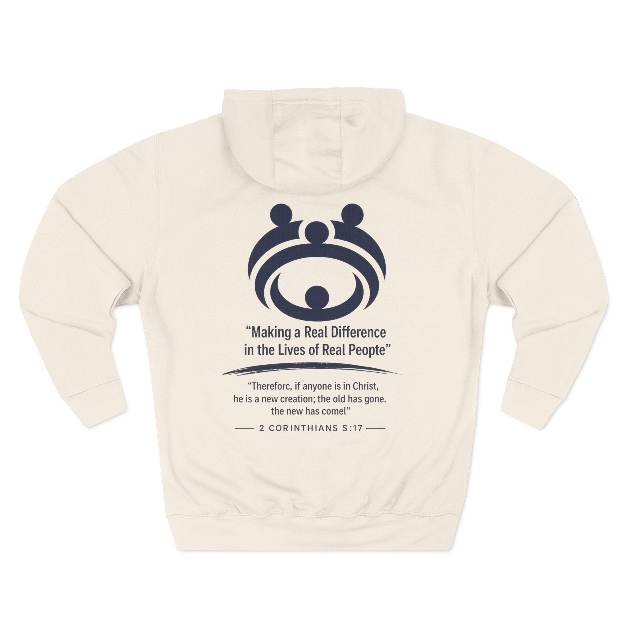 Relaunch Relocate Church Hoodie — "Making a Real Difference" Inspirational Faith Pullover
