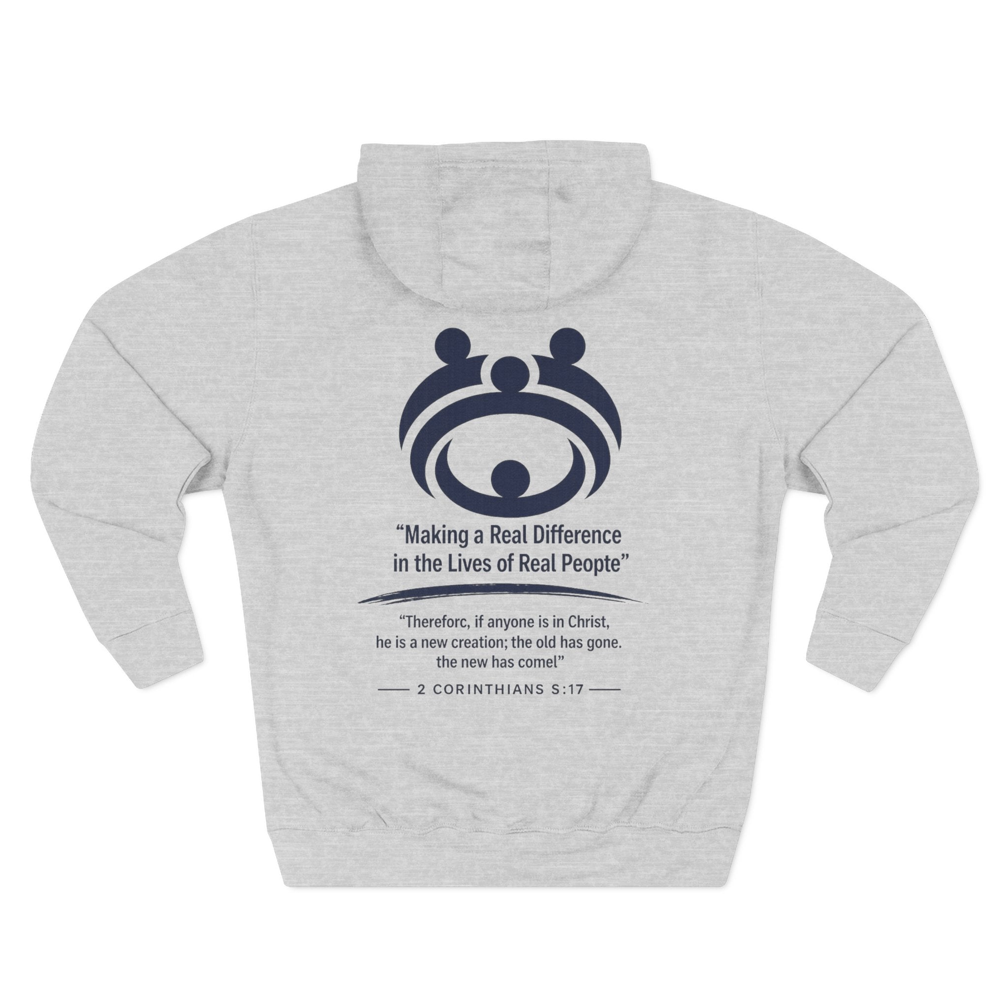 Relaunch Relocate Church Hoodie — "Making a Real Difference" Inspirational Faith Pullover