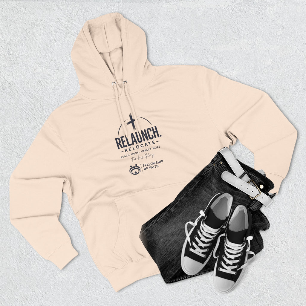 Relaunch Relocate Church Hoodie — "Making a Real Difference" Inspirational Faith Pullover