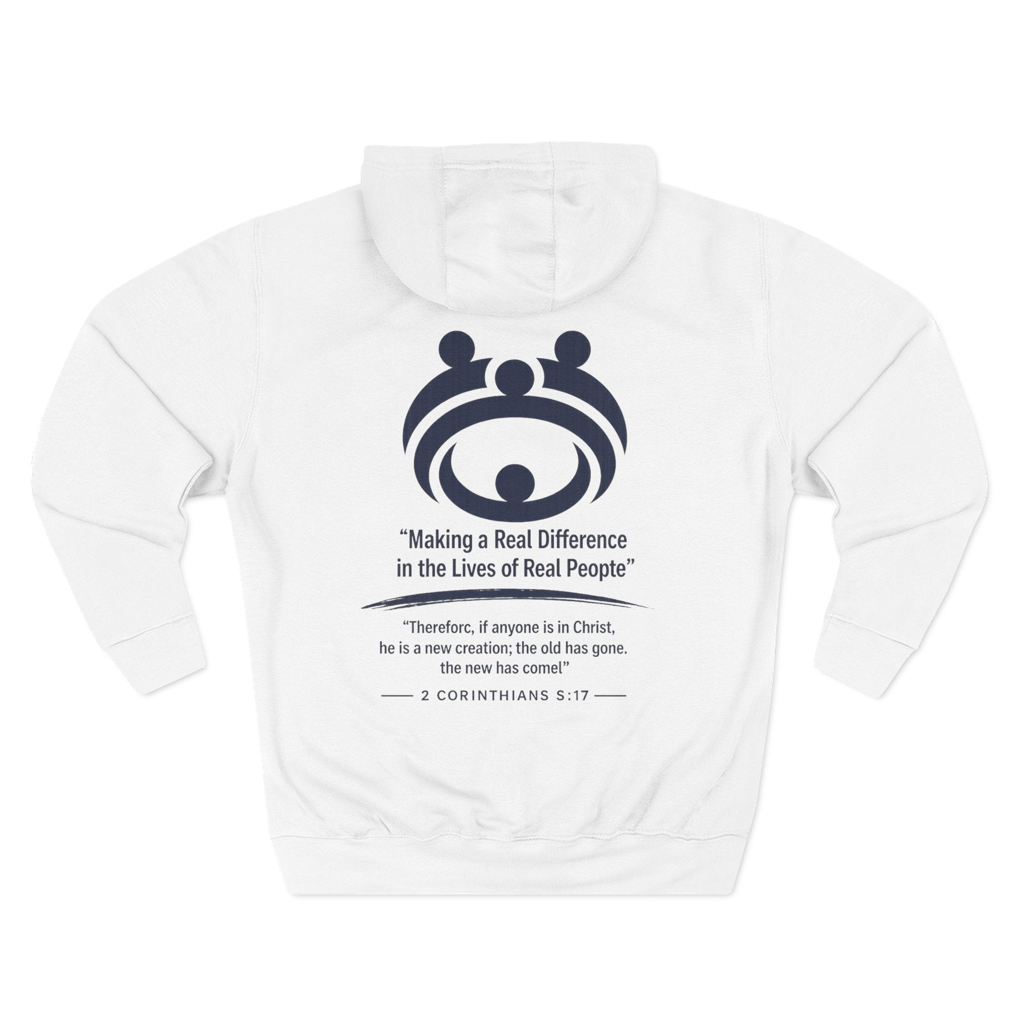 Relaunch Relocate Church Hoodie — "Making a Real Difference" Inspirational Faith Pullover
