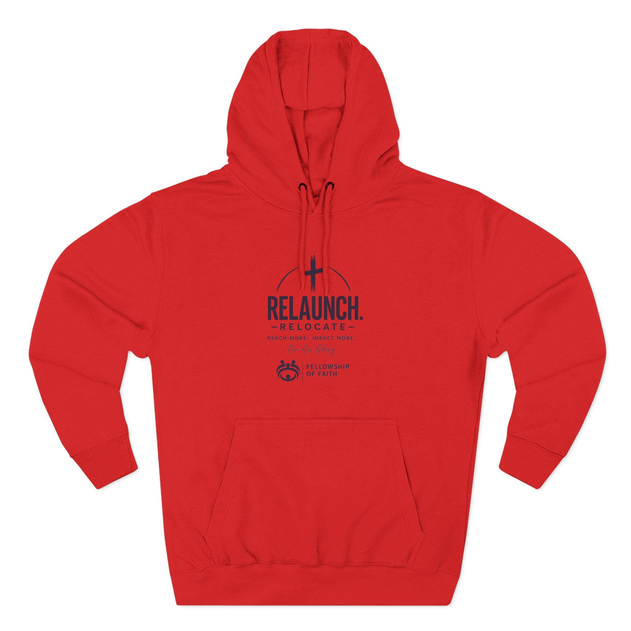 Relaunch Relocate Church Hoodie — "Making a Real Difference" Inspirational Faith Pullover