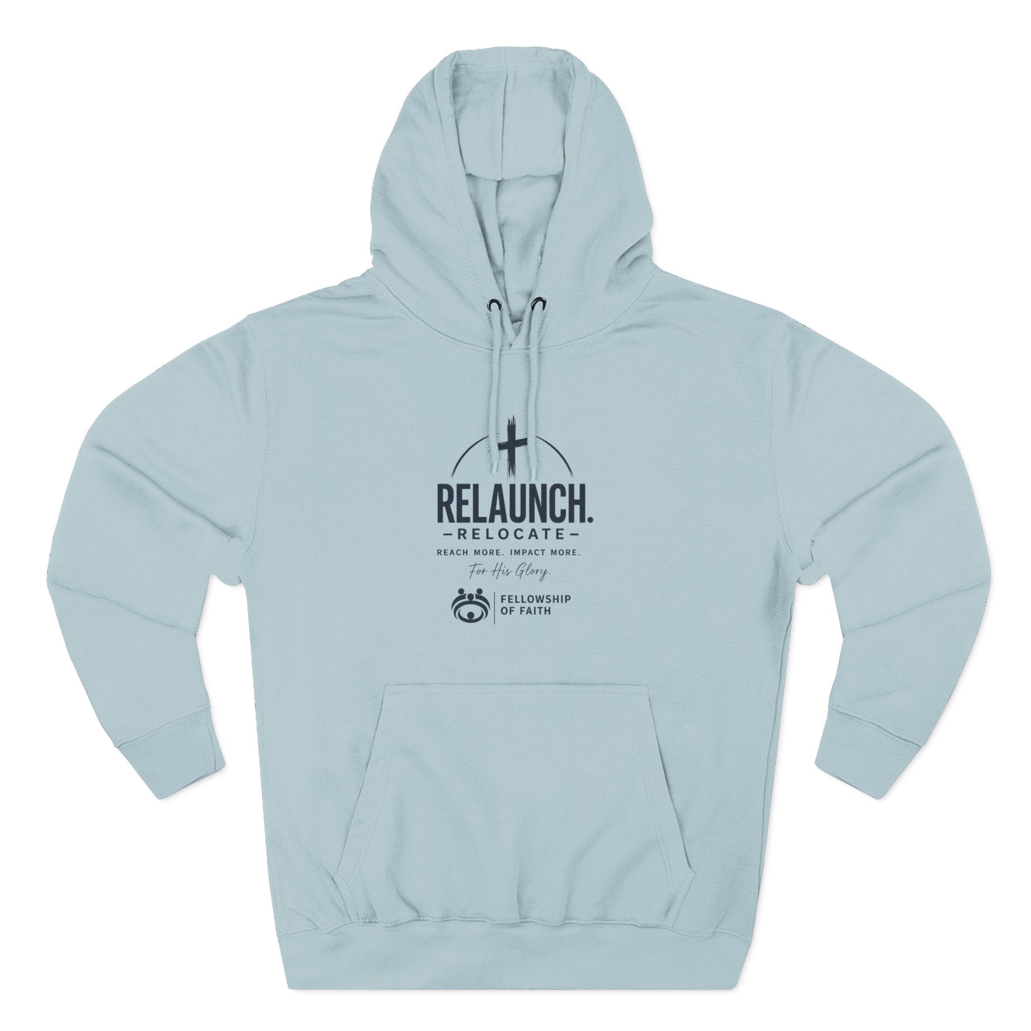 Relaunch Relocate Church Hoodie — "Making a Real Difference" Inspirational Faith Pullover