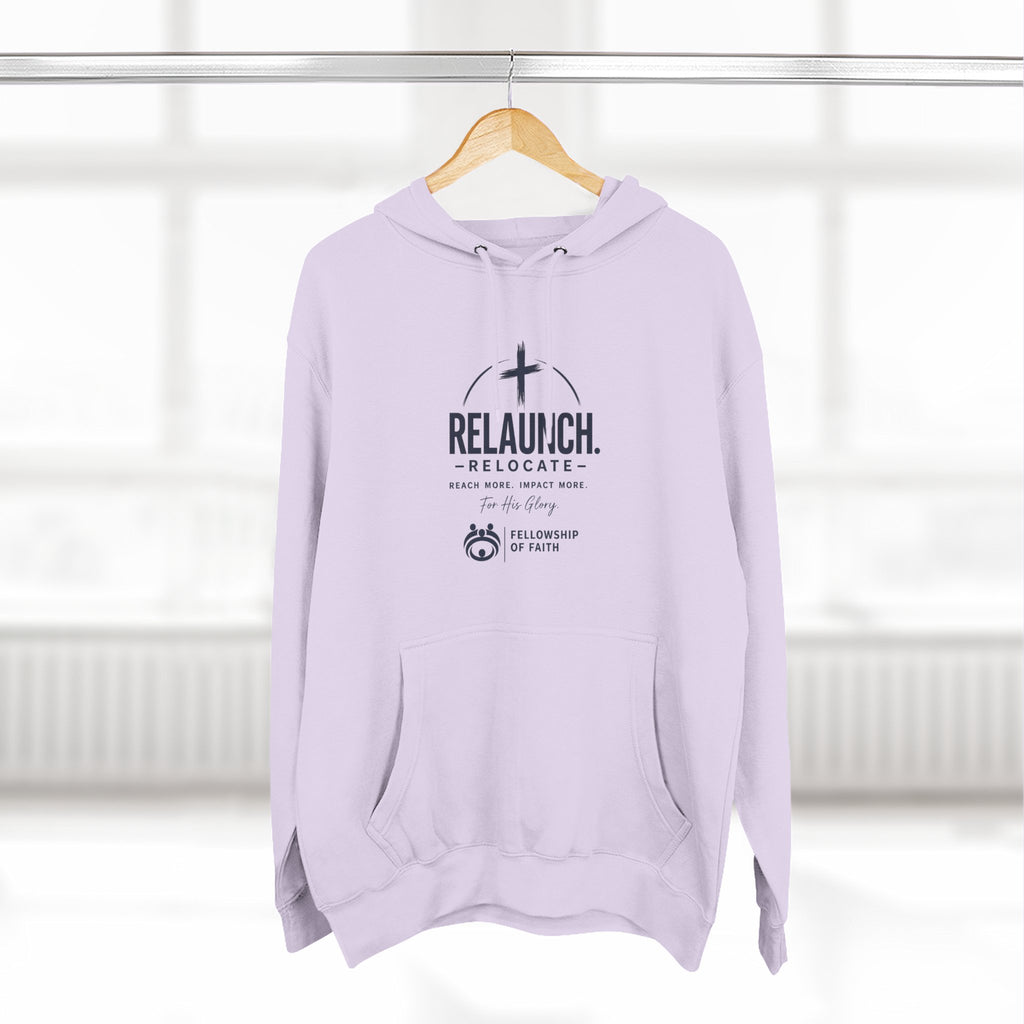 Relaunch Relocate Church Hoodie — "Making a Real Difference" Inspirational Faith Pullover
