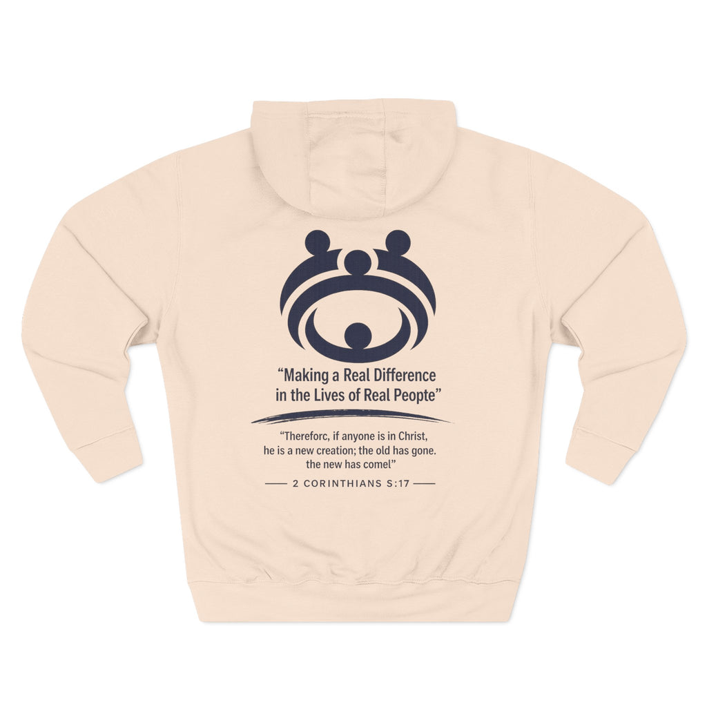 Relaunch Relocate Church Hoodie — "Making a Real Difference" Inspirational Faith Pullover