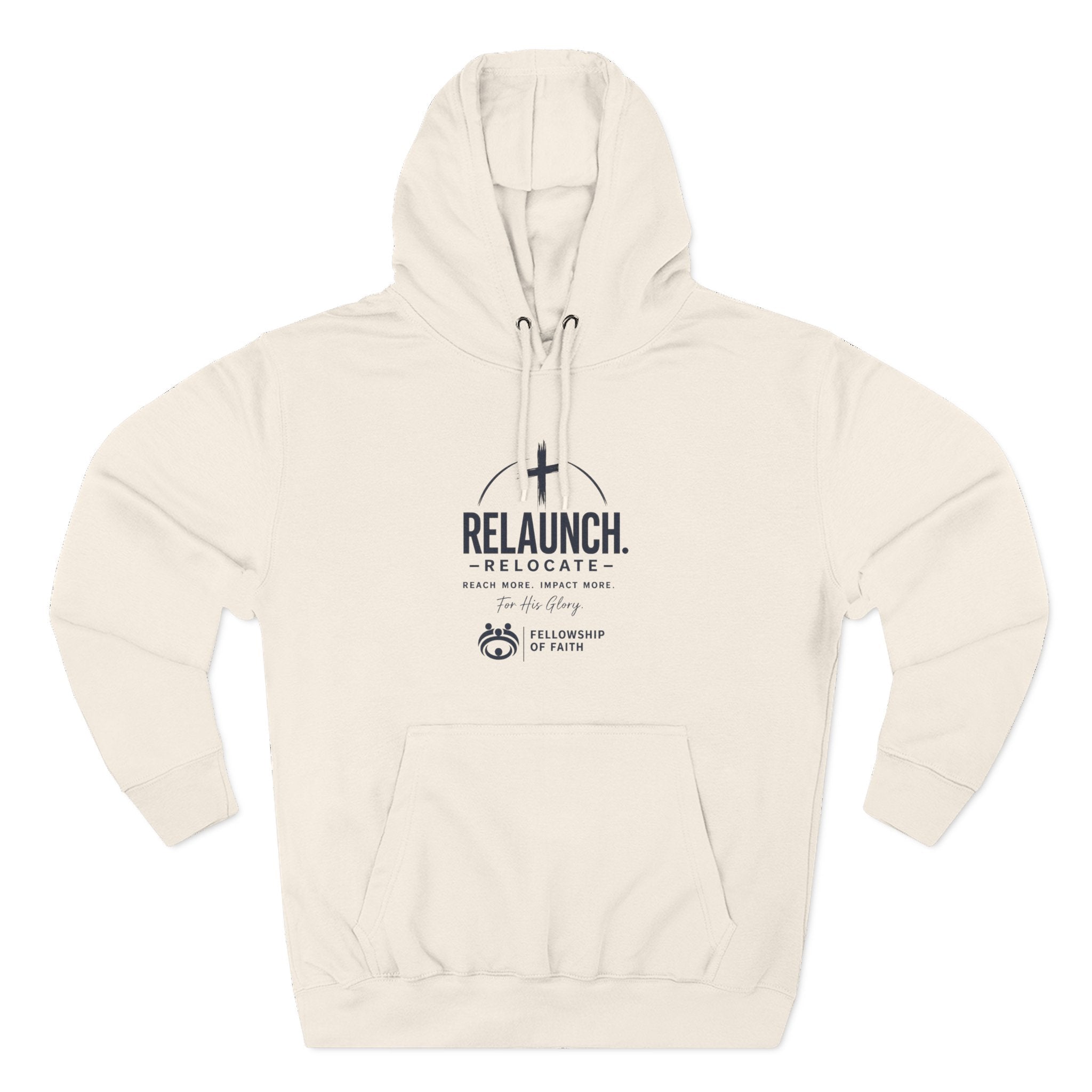 Relaunch Relocate Church Hoodie — "Making a Real Difference" Inspirational Faith Pullover
