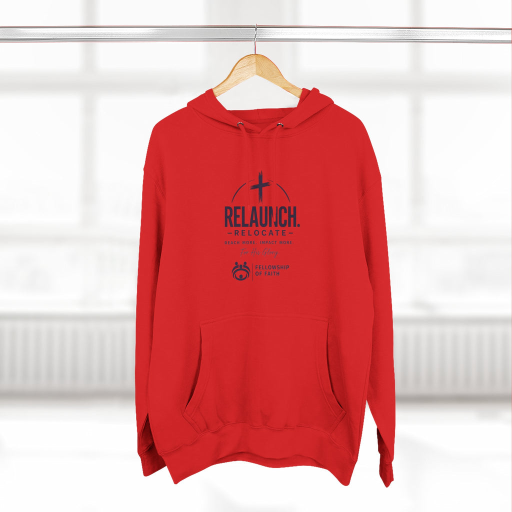 Relaunch Relocate Church Hoodie — "Making a Real Difference" Inspirational Faith Pullover