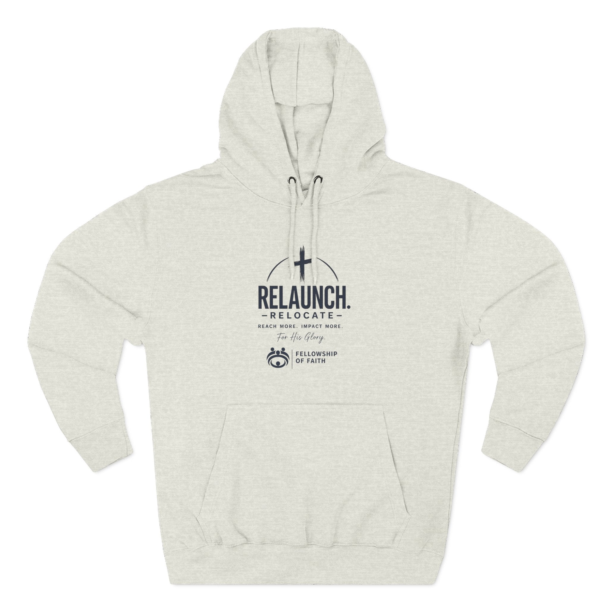 Relaunch Relocate Church Hoodie — "Making a Real Difference" Inspirational Faith Pullover