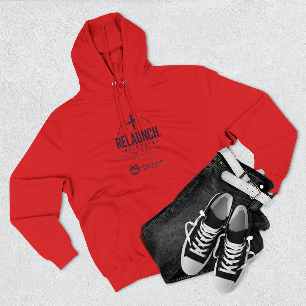 Relaunch Relocate Church Hoodie — "Making a Real Difference" Inspirational Faith Pullover